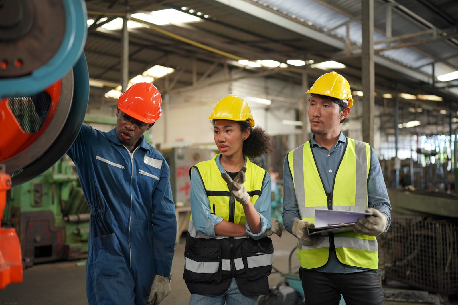 how to film safety training inside an operating factory